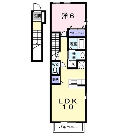 新前橋駅 徒歩23分 2階の物件間取画像